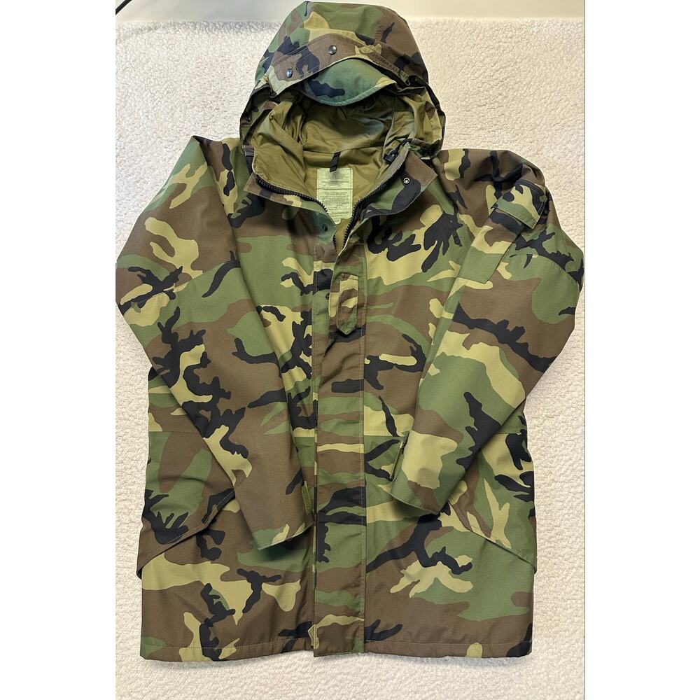US Military Cold Weather Camouflage Parka Jacket Large Long